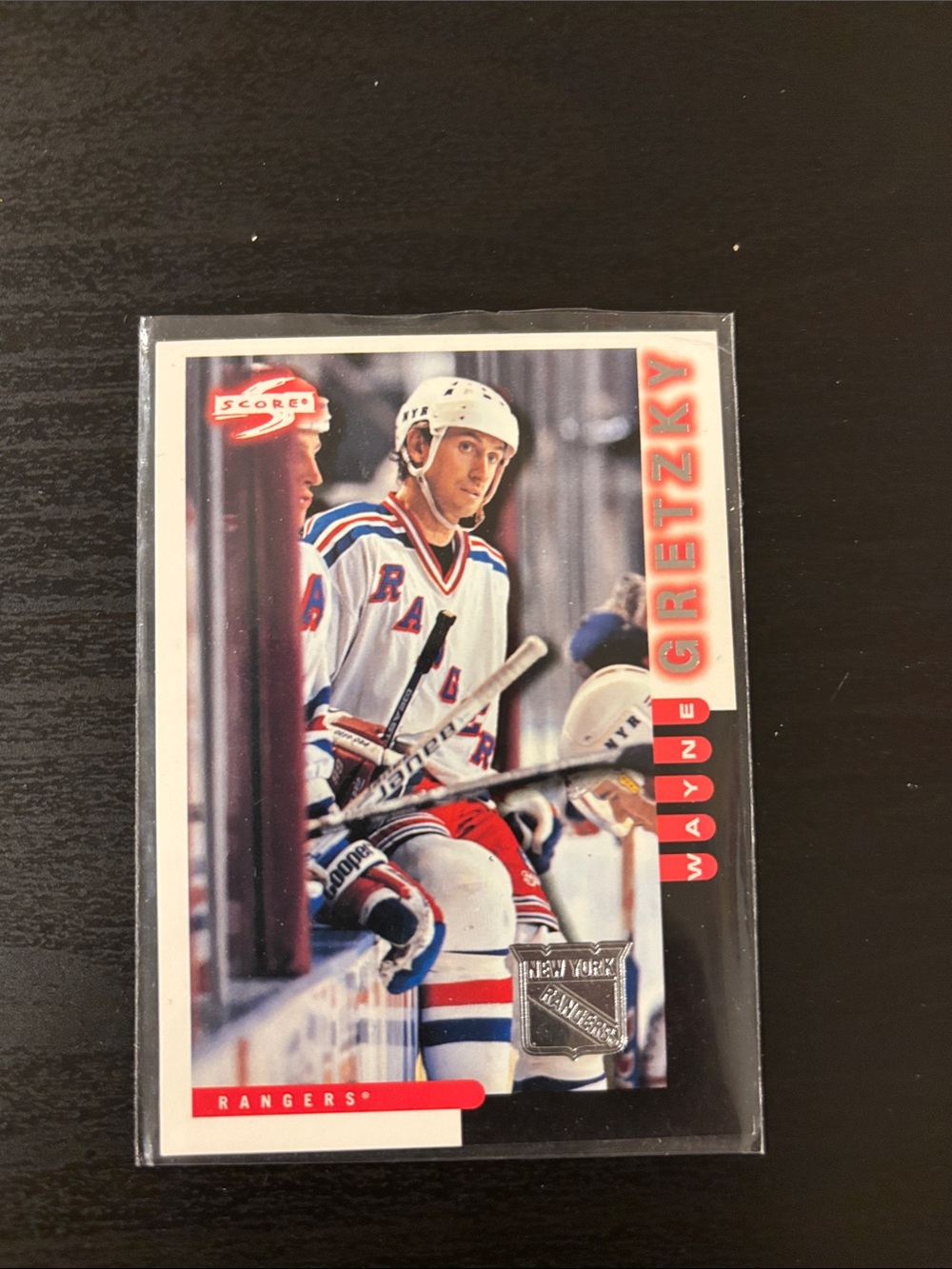 Wayne Gretzky score  Hockey Trading Card - New York Rangers